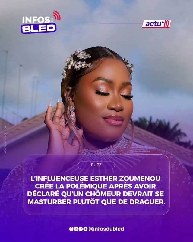 Esther Zoumenou dans la tourmente après des propos jugés méprisants sur les chômeurs